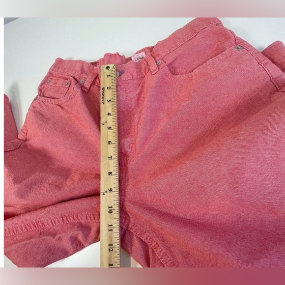 Levis Womens Vintage Crop Straight leg Jeans Red 14 Denim USA - Picture 10 of 12